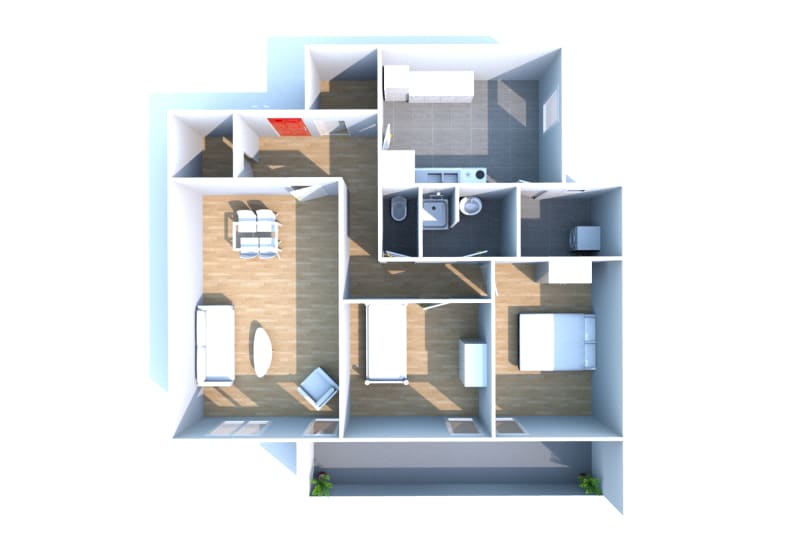 Appartement type T3 à Saint-Arnoult en location - Image 3