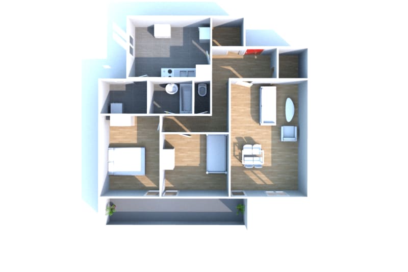 Location d'un appartement de 3 pièces à Saint-Arnoult - Image 2