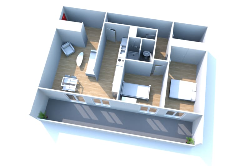 Location appartement 3 pièces à Saint-Aubin-lès-Elbeuf - Image 2