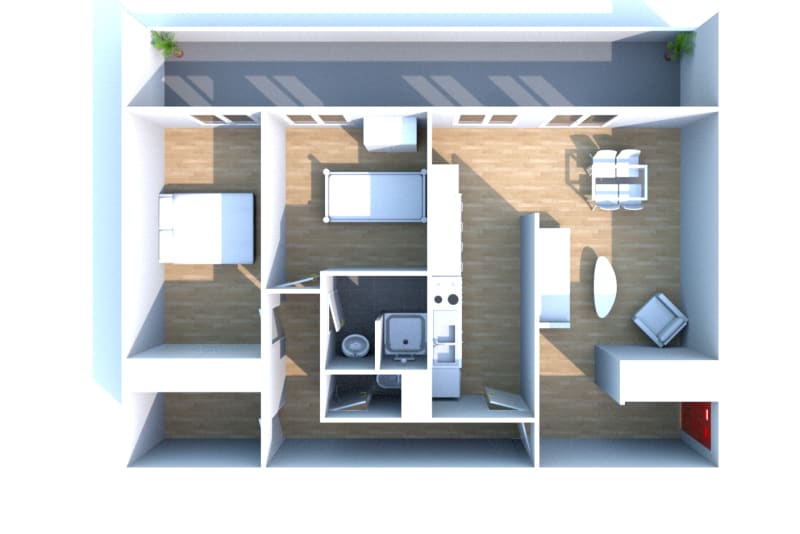 Appartement F3 à louer à Saint-Aubin-lès-Elbeuf - Image 3