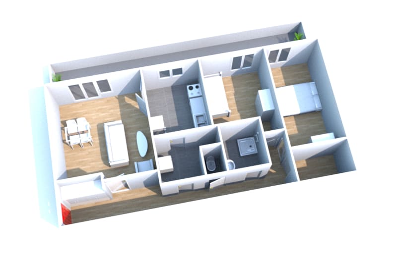 Location F3 appartement à Saint-Aubin-lès-Elbeuf - Image 2