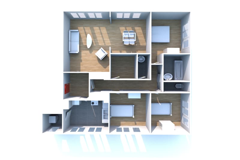 Grand appartement T4 en location à Saint-Étienne-du-Rouvray - Image 4