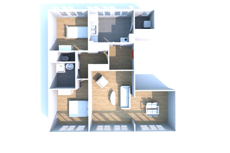 Location d'un grand T3 appartement à Saint-Étienne-du-Rouvray - Image 3