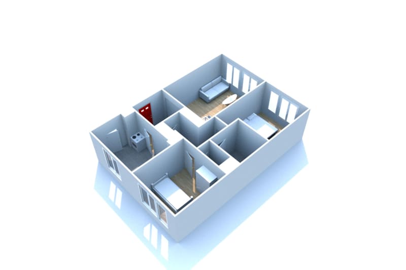 Location d'un appartement de 3 pièces à Saint-Étienne-du-Rouvray - Image 2
