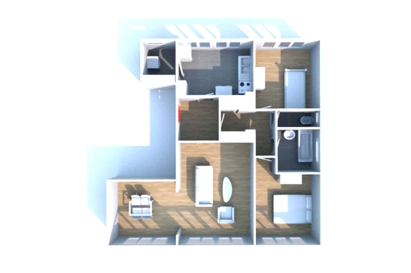 Saint-Étienne-du-Rouvray : grand appartement T3 - Image 3