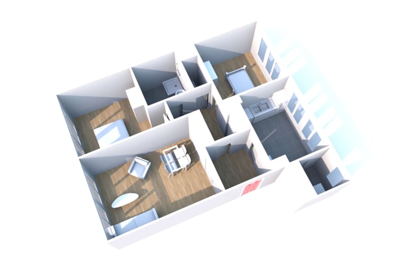 Saint-Étienne-du-Rouvray : appartement T3 à louer - Image 2