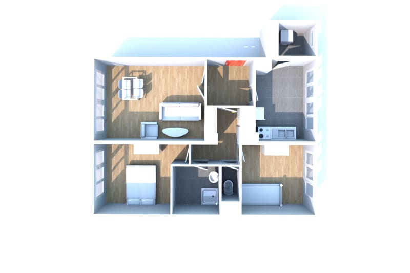 Saint-Étienne-du-Rouvray : location appartement F3 - Image 3