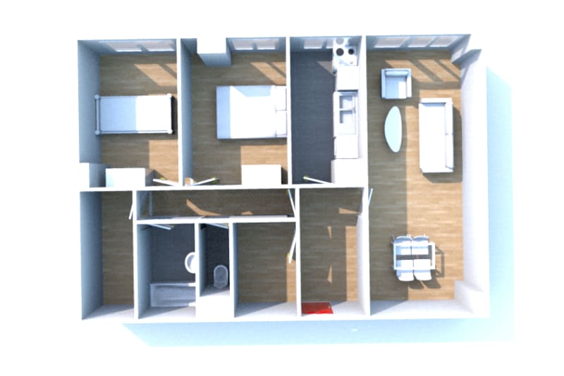 T3 appartement en location à Saint-Léger-du-Bourg-Denis - Image 3