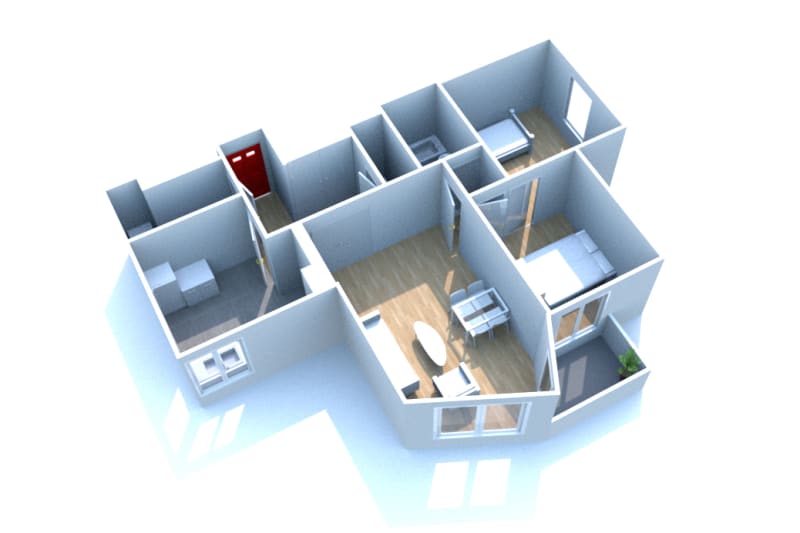 Location d'un appartement F3 à Saint-Léger-du-Bourg-Denis - Image 2