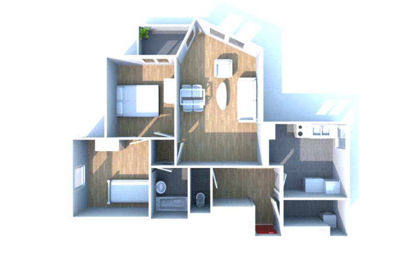 Location d'un appartement F3 à Saint-Léger-du-Bourg-Denis - Image 3