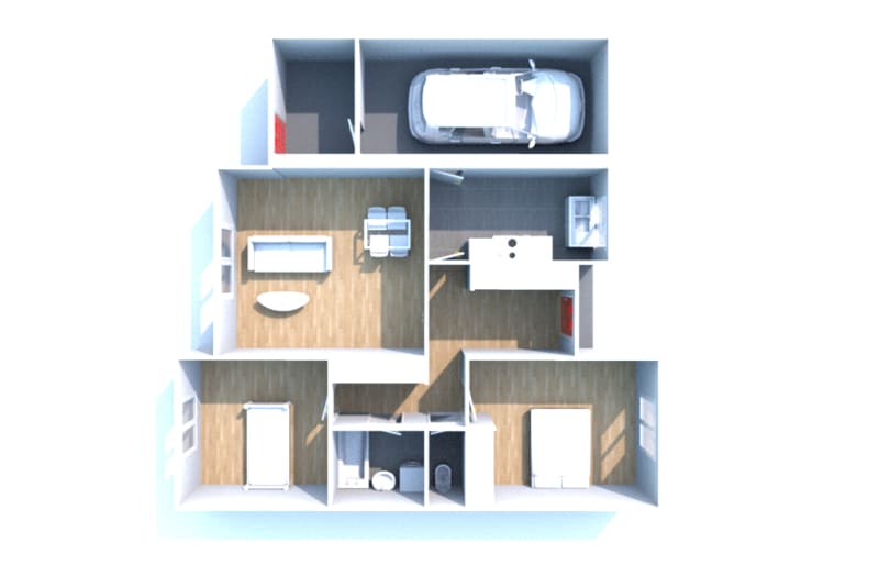 Maison de plain-pied F3 à louer à Saint-Martin-de-Boscherville - Image 2