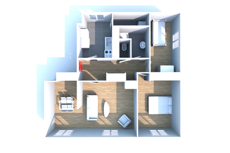 Grand appartement T3 à louer à Saint-Nicolas-D'aliermont - Image 3
