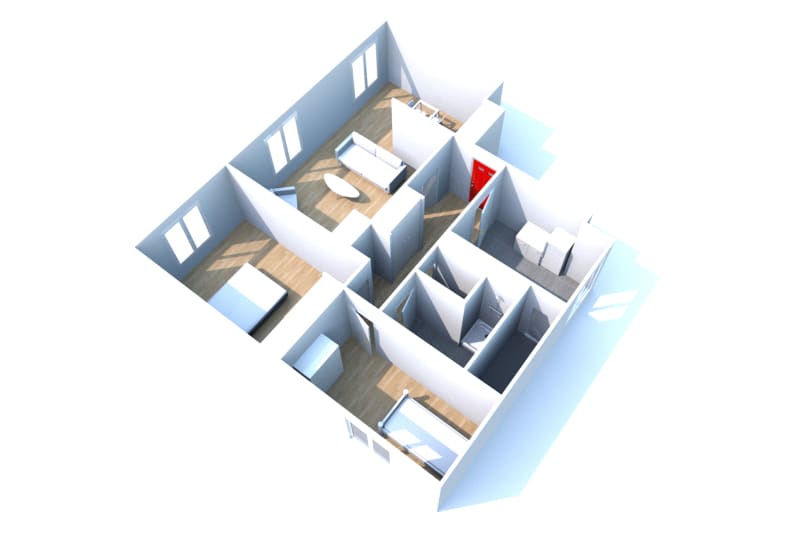 Location d'un grand appartement T3 à Saint-Nicolas-D'aliermont - Image 2