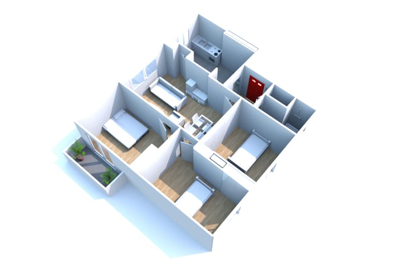 Appartement T4 en location à Saint-Valéry-en-Caux, vue sur les côtes - Image 2