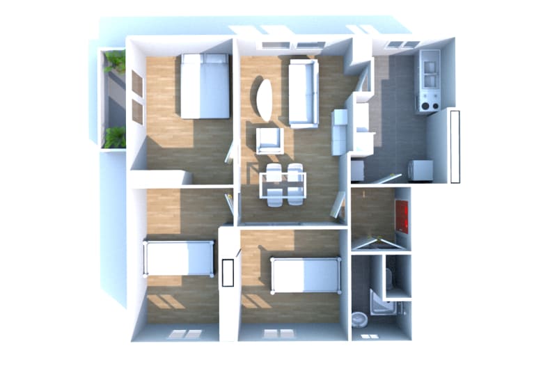 Appartement T4 en location à Saint-Valéry-en-Caux, vue sur les côtes - Image 3
