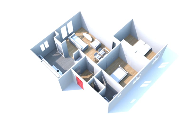 Location à Saint-Valéry-en-Caux : appartement 3 pièces - Image 2