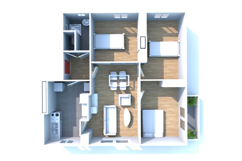 Saint-Valéry-en-Caux, location appartement 4 pièces - Image 3