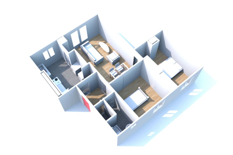 À Saint-Valéry-en-Caux, location d'un appartement T3 - Image 2