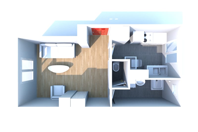 Appartement T1 à louer à Saint-Valéry-en-Caux avec vue sur port - Image 5