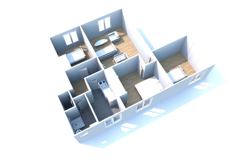 Proche lycée des Bruyères à Sotteville-lès-Rouen : appartement F4 - Image 2