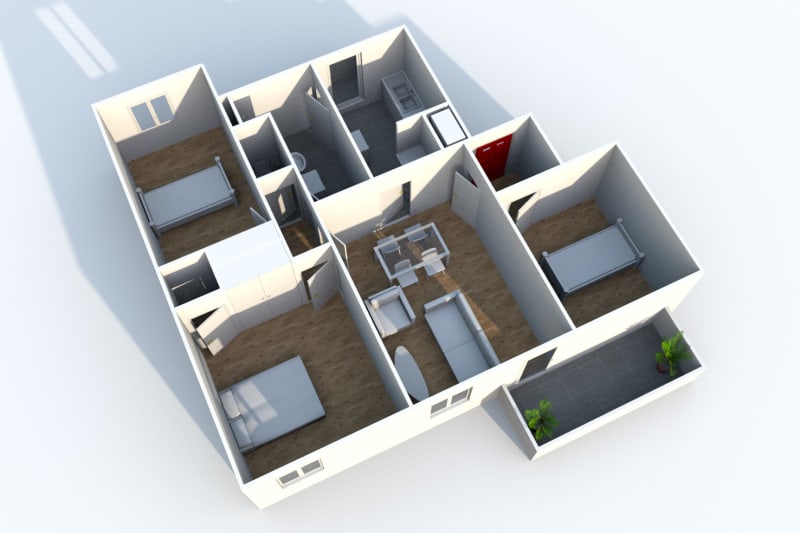Appartement F4 à louer à côté du lycée des Bruyères à Sotteville-lès-Rouen - Image 3