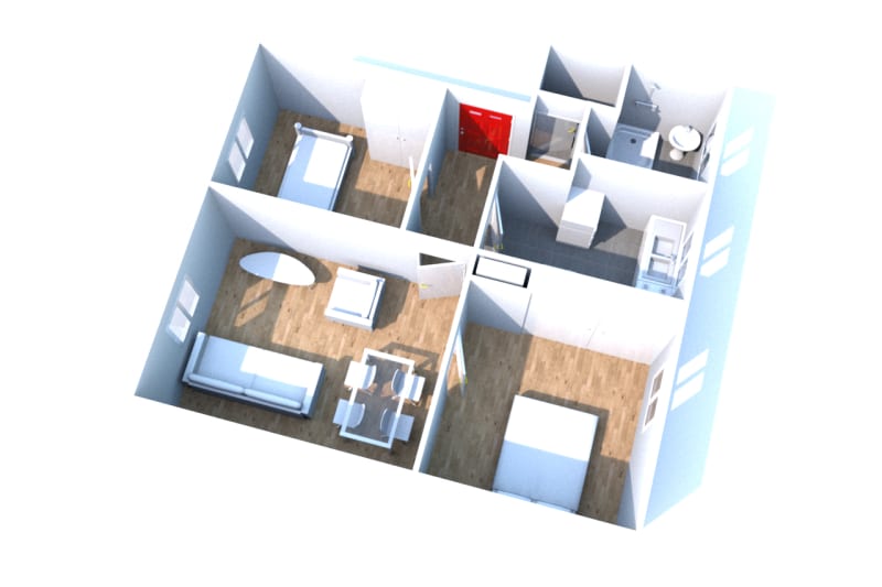 Appartement T3 dans une résidence à Sotteville-lès-Rouen à proximité du complexe sportif Jacques Anquetil - Image 2