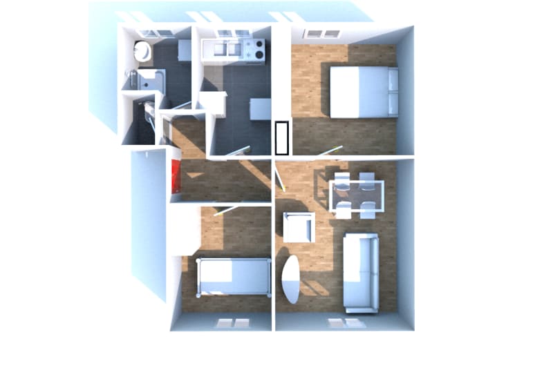 Appartement T3 dans une résidence à Sotteville-lès-Rouen à proximité du complexe sportif Jacques Anquetil - Image 3