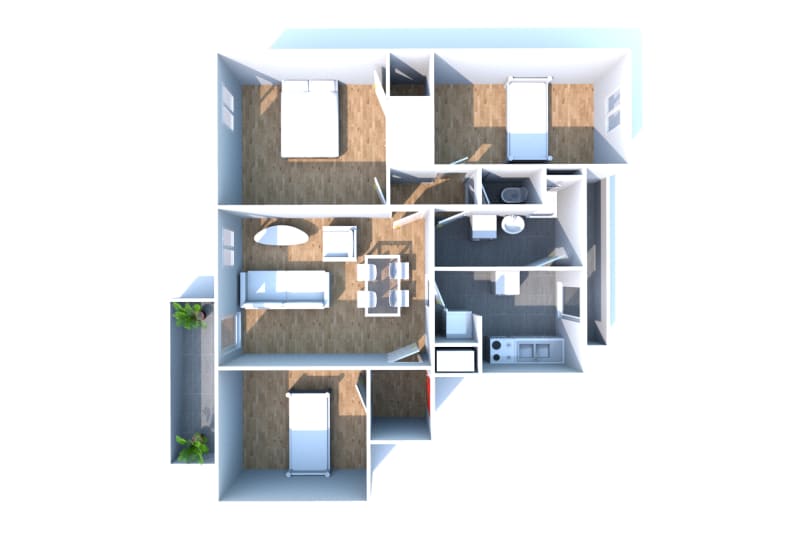 À Sotteville-lès-Rouen : appartement T4 à louer - Image 2