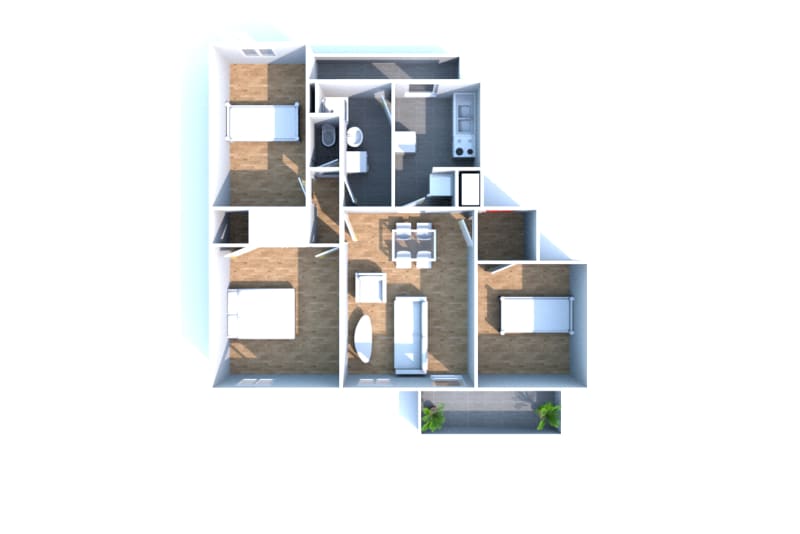 En location : appartement 4 pièces à Sotteville-lès-Rouen - Image 2