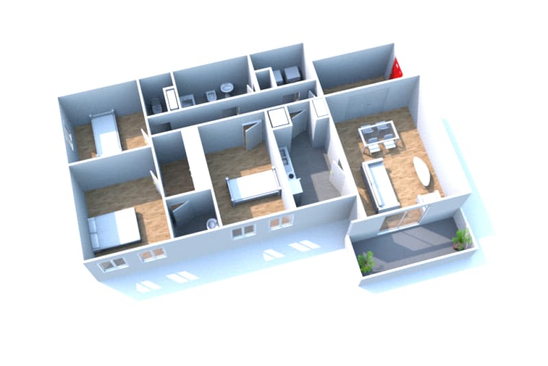 À Sotteville-lès-Rouen centre-ville : location T4 appartement - Image 2