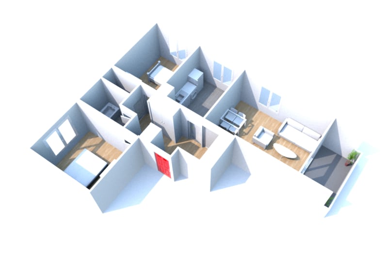 Location Sotteville-lès-Rouen : appartement T3 - Image 2