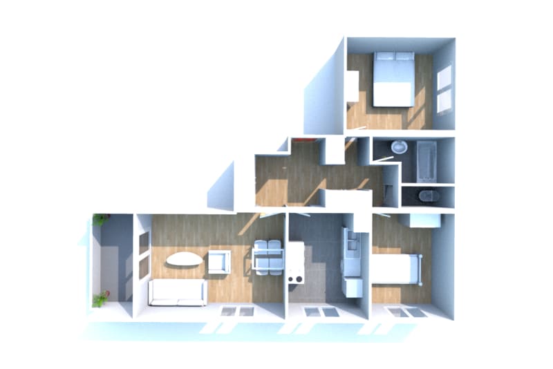 Location Sotteville-lès-Rouen : appartement T3 - Image 3