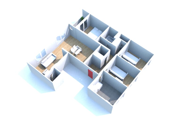 À Sotteville-lès-Rouen : location appartement 5 pièces - Image 2