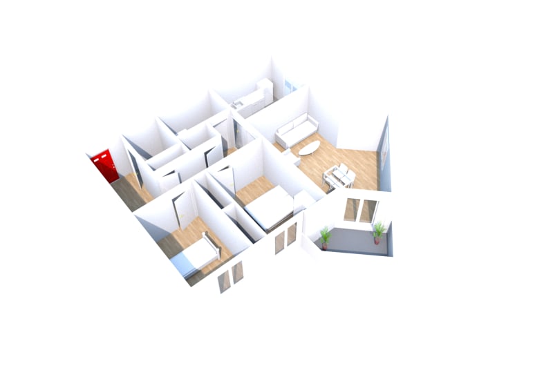 Appartement 3 pièces dans une résidence proche du parc du Madrillet à Sotteville-lès-Rouen - Image 2