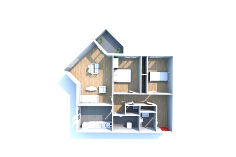 Appartement 3 pièces dans une résidence proche du parc du Madrillet à Sotteville-lès-Rouen - Image 3