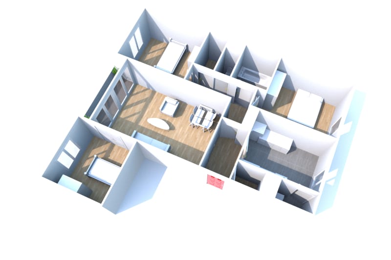 À Tancarville, location appartement type 4 - Image 2