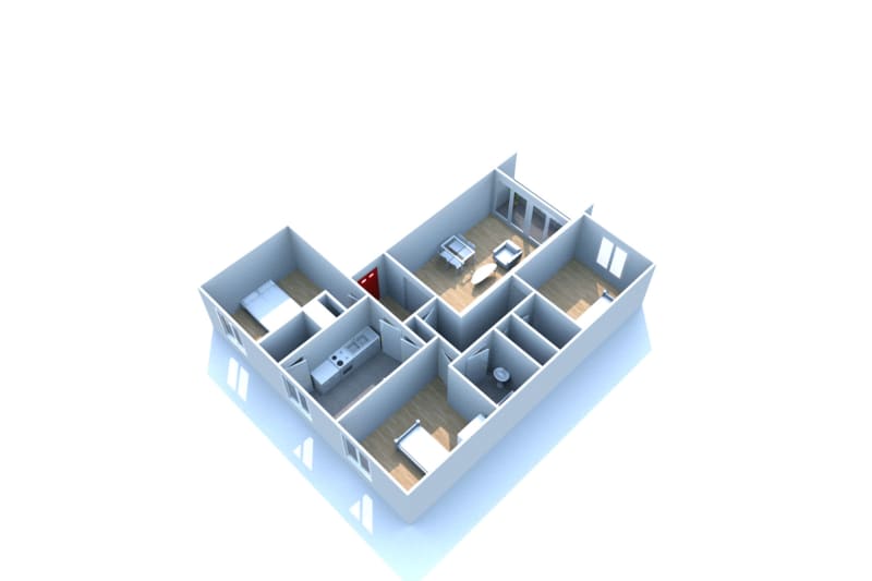Tancarville, location appartement 4 pièces - Image 1