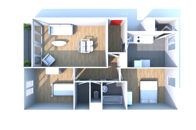 Appartement F3 en location à Tancarville - Image 5