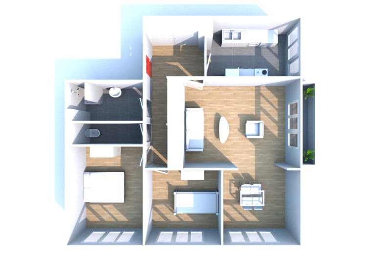 Location appartement T4 à Tôtes - Image 3