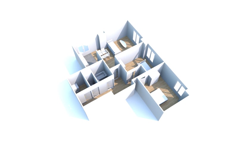 Appartement T3 en location à Tourville-la-rivière - Image 2