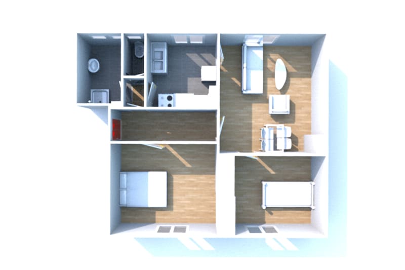 Le Trait Mairie : location appartement T3 - Image 3