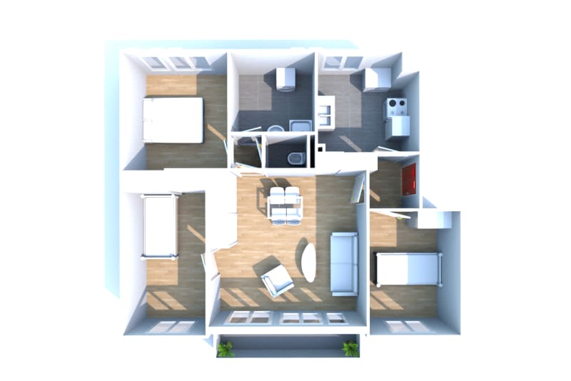 Location au Trait d'un appartement T4 - Image 3