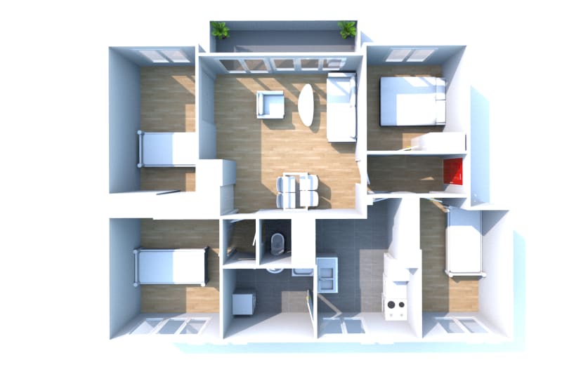 Appartement F5 à louer au Trait dans un cadre verdoyant - Image 3
