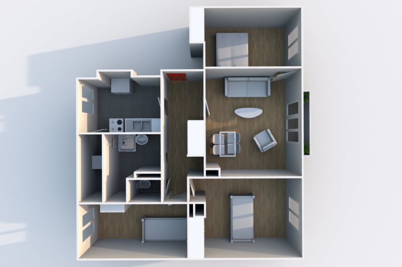Appartement F4 à louer au Tréport, dans les hauteurs - Image 4