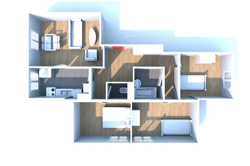 Location T4 appartement à Yainville - Image 3