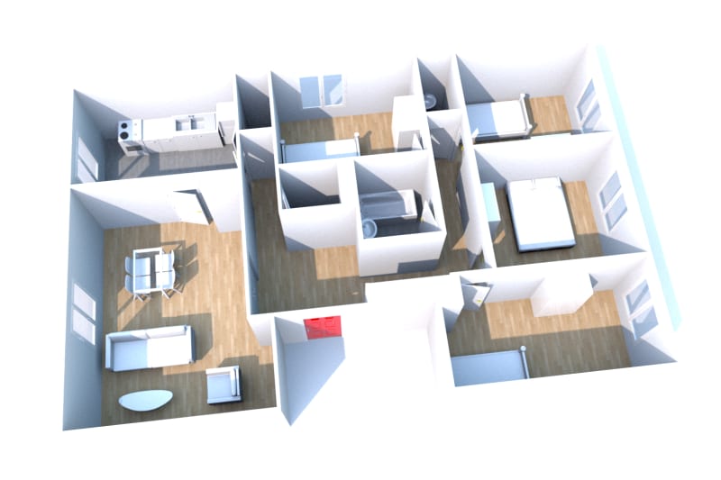 Appartement T5 à louer à Yainville - Image 2