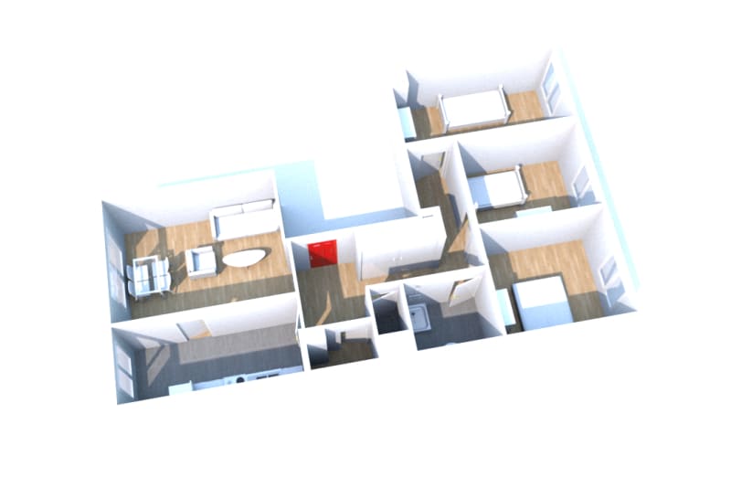 Appartement T4 en location à Yainville - Image 2