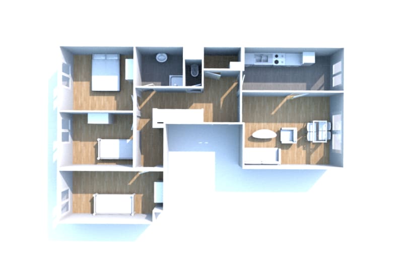 Appartement T4 en location à Yainville - Image 3