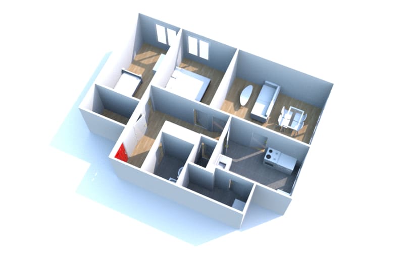 À louer : appartement T3 à Yébleron - Image 2