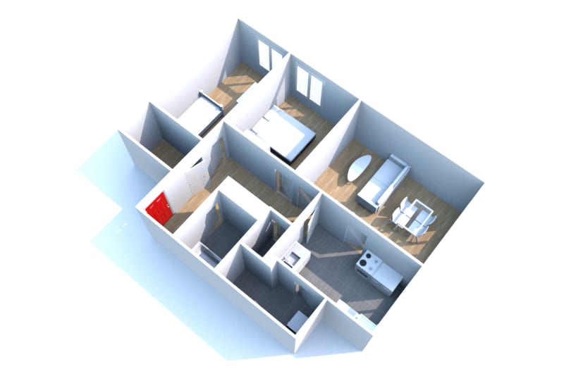 Location d'un appartement T3 à Yébleron - Image 2